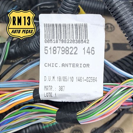 Chicote Dianteiro Mille Way Fire 1.0 8V 11a13 S/Ar 51879822