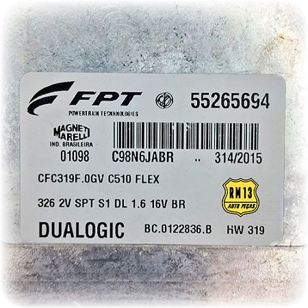 Modulo Central Cambio Novo Palio 1.6 Flex 14a17 55265694