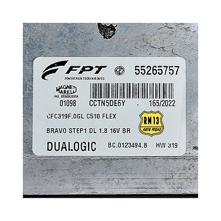 Modulo Central Cambio Bravo 1.8 Flex 15a16 HW319 BC0123494B