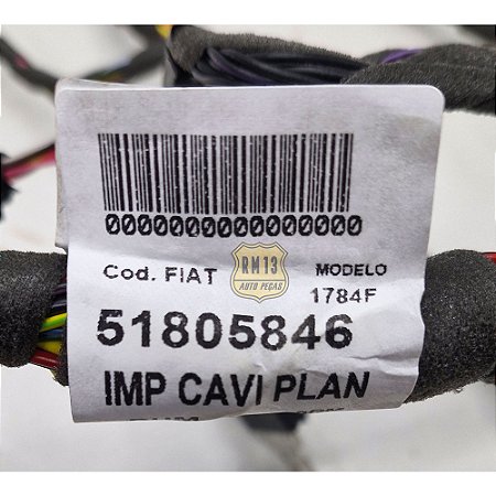 Chicote Central Painel Principal FIAT 51902047 51805846