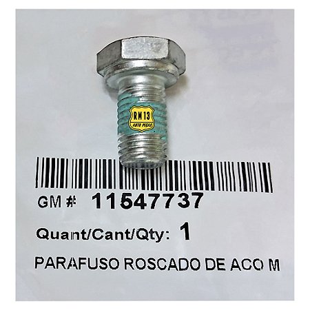 6 Parafusos Volante Flexplate Virab GM 11547737 Genuíno