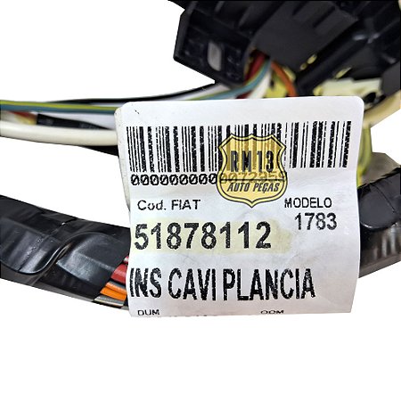 Chicote Central Painel Caixa Fusivel FIAT 51878112