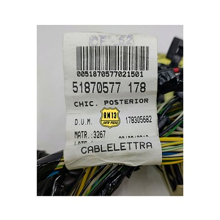 Chicote Instalaçao Eletrica Traseiro FIAT 51870577