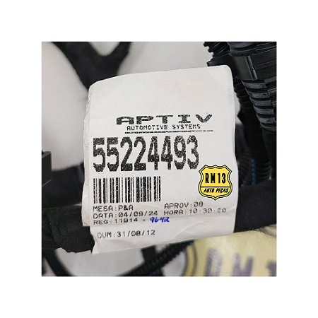 Chicote Injeção Motor Doblo 1.4 11a21 C/Ar 2 Sondas 55224493