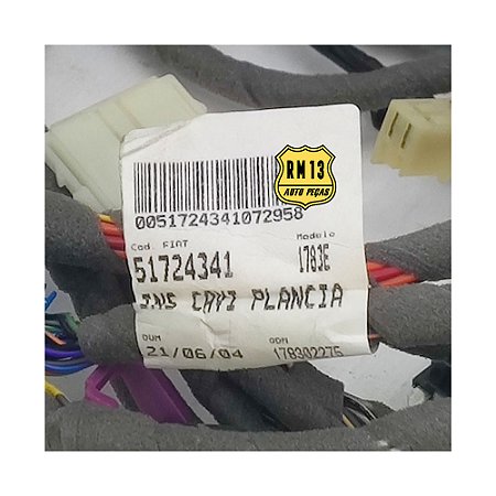 Chicote Central Painel Principal FIAT 51724341