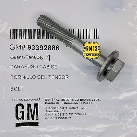 Parafuso Esticador Correia Dentada GM 11084141 93392886