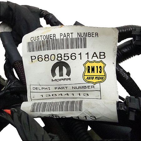 Chicote Dianteiro Caixa Fusivel FIAT 68085611AB 68085612AD