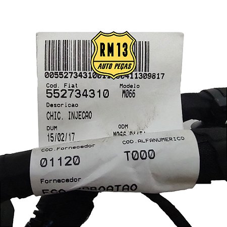 Chicote Injeção Motor Argo Cronos 1.8 16v Bz Manual 55273431