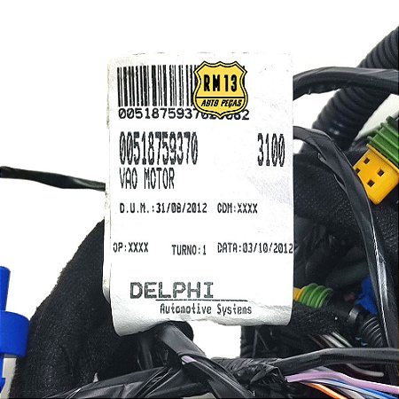 Chicote Instalaçao Eletrica Dianteiro Fusivel FIAT 51875937