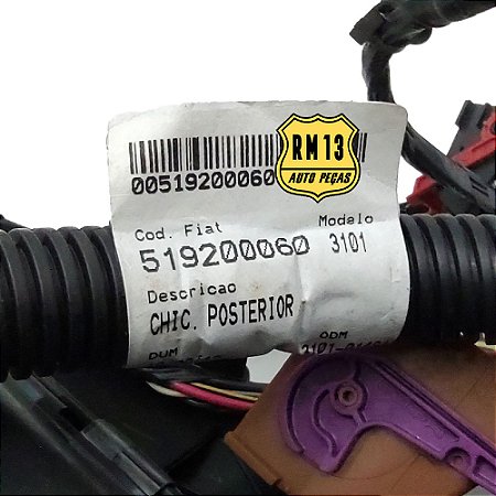 Chicote Instalaçao Eletrica Traseiro FIAT 51920006 51920266