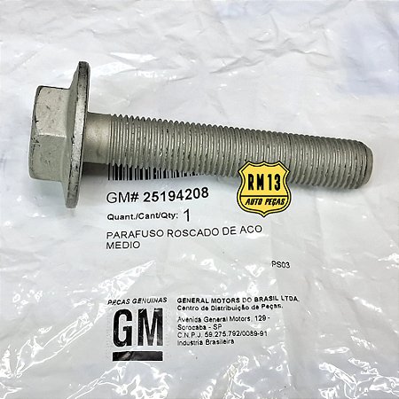 Parafuso Polia Virabrequim GM Chevrolet 25194208 Original