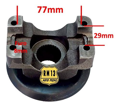 Flange Luva Diferencial Pinhão Cruzeta F1000 D20 Silverado