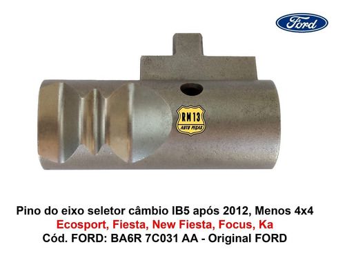 Pino Eixo Seletor Marchas Fiesta New Ecosport Focus Ka 12...