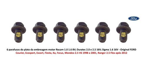 Parafuso Plato Embreagem Ka Fiesta Focus Ecosport Rocam