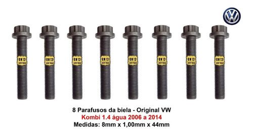 8 Parafusos Biela 8mm Kombi 1.4 Água 06 A 14 Original Vw