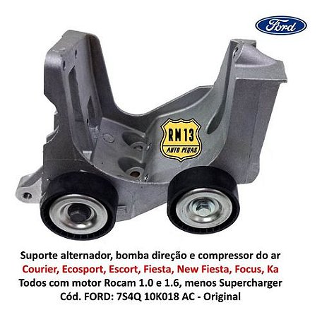 Suporte Alternador Ar Direção Rocam Fiesta Focus Ka Original