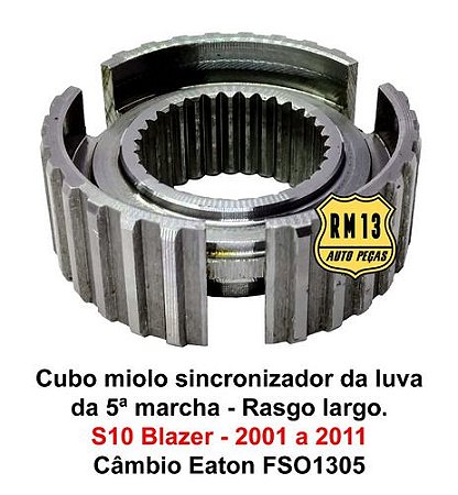Cubo Miolo Luva S10 Blazer 5ª E Ré 2.4 Gasolina Flex 01a11