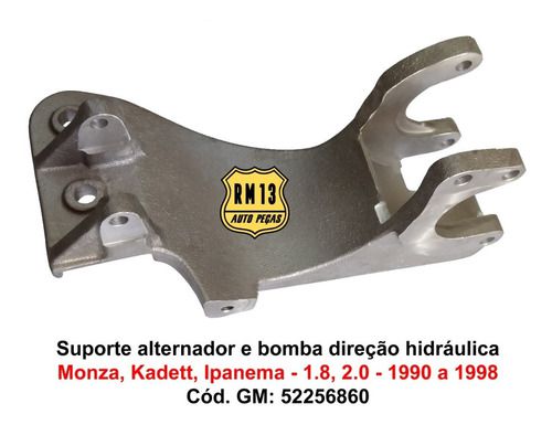 Suporte Alternador Bomba Direção Hidráulica Monza Kadett Ipanema 1990 A 1998 52256860
