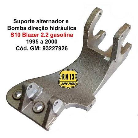 Suporte Alternador Bomba Direção Hidráulica S10 Blazer 2.2 1995 A 2000 93227926