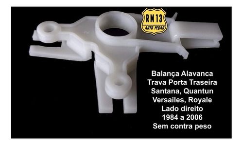Alavanca Desvio Porta Traseir Santana Versailles Original Ld