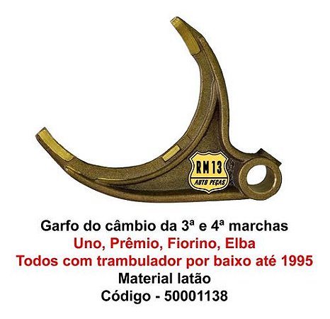 Garfo Cambio 3 4 Uno Premio Elba Fiorino Tramb. Em Baixo A95