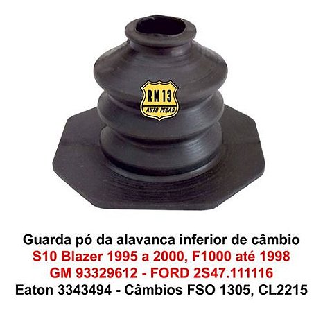 Guarda Pó Coifa Protetor Alavanca Torre Inferior S10 Blazer