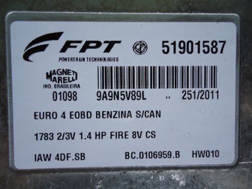 Modulo Injeção Palio Sie Fire 1.4 8v Benzina Iaw 4dfsb -novo