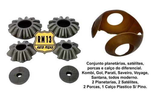 Conjunto Kit Planetária Satélite Diferen. Gol Kombi Santana