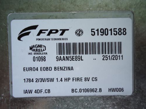 Modulo Injeção Palio Sie Fire 1.4 8v Benzina Iaw 4dfcb -novo