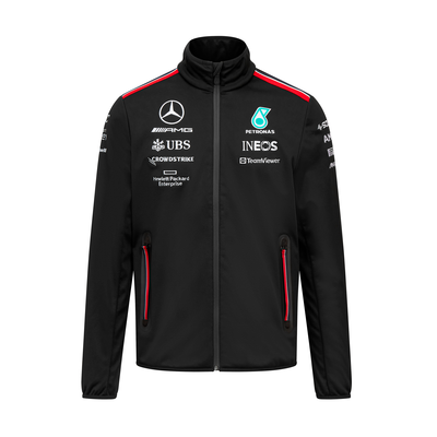 Jaqueta Softshell Oficial Equipe Mercedes AMG Petronas F1  2023 Preta