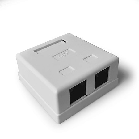 Caixa De Sobrepor Cat.6 2p La-Cs62 - Pluscable