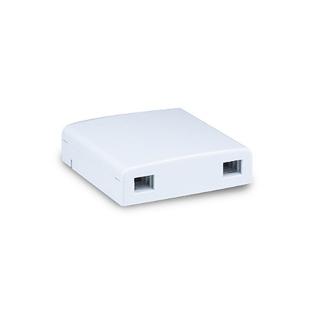 Caixa Terminação Fibra Óptica Roseta Pto 02PT Ftth – PlusCable