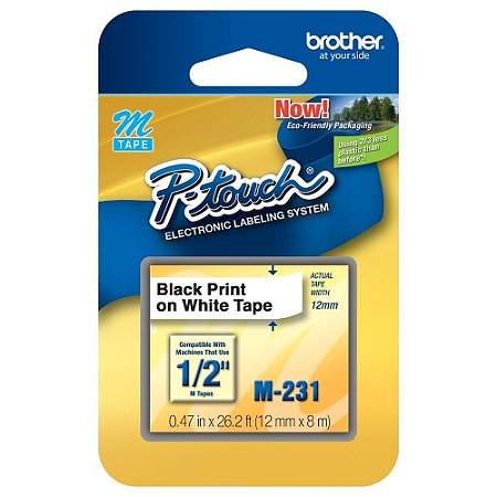 Fita Rotuladora M-231 12mm X 8m Original - Brother