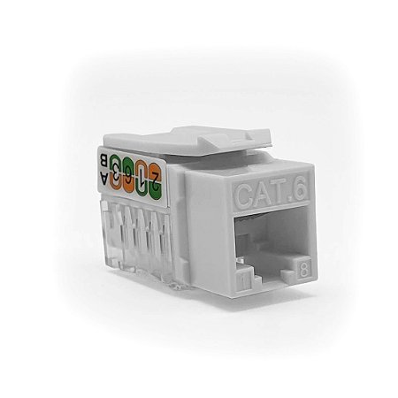 Conector Rj45 Fêmea Keystone Cat.6 180º La-K60 - Pluscable