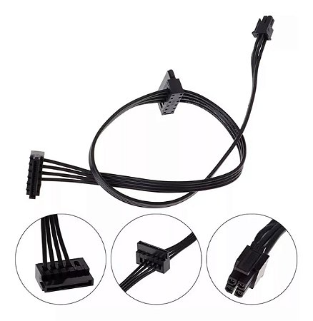 Cabo Energia Servidor Lenovo Power Sata Mini Plug 4-Pin P/ Interface 2 Sata Ssd Hdd