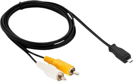 Cabo Mini Usb 8 Pinos + 2 RCA AV 1,5Mt