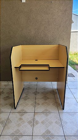 Baia Home Office Escritório Telemarketing Simples Amarela