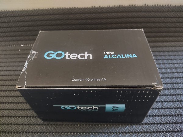 PILHA ALCALINA PEQUENA AA 04UN CAIXA C/10 PCT - GOTECH