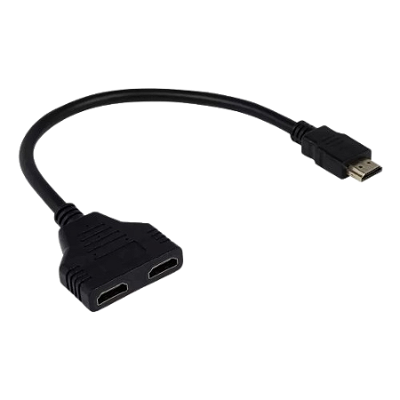 CABO ADAPTADOR DIVISOR HDMI SPLITTER Y 1 ENTRADA P/ 2 SAÍDAS SWITCH VÍDEO 1 X 2