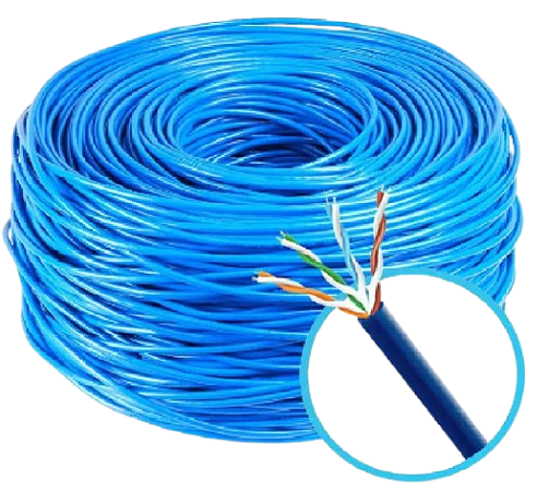 CABO DE REDE LAN U/UTP CAT.6 24 AWG X 4P CMX ROHS 85 METROS
