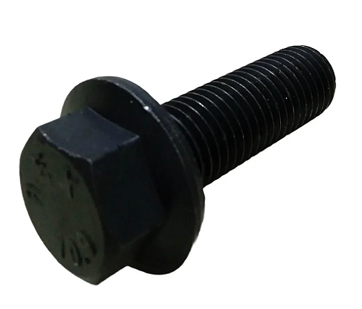 PARAFUSO SEXTAVADO FLANGEADO AÇO CARBONO OXIDADO PRETO M20 X 80MM MA ROSCA GROSSA CLASSE 8.8