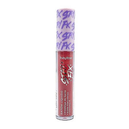 Batom Líquido Matte Stay Fix CS70 Alya - Ruby Rose