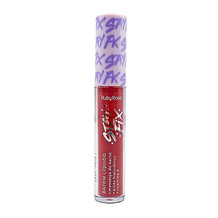 Batom Líquido Matte Stay Fix CS60 Electra - Ruby Rose