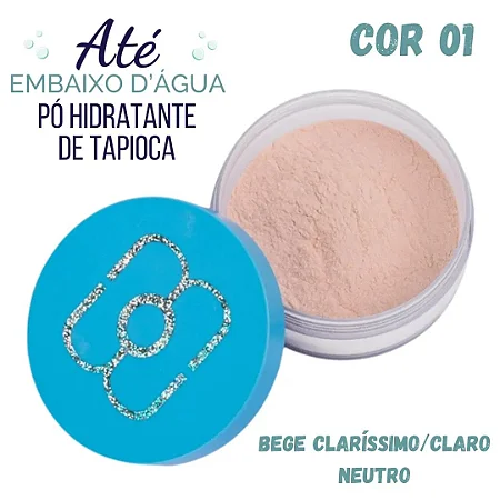 Pó Hidratante de Tapioca Até Embaixo Dágua Cor 01 - Maria Margarida
