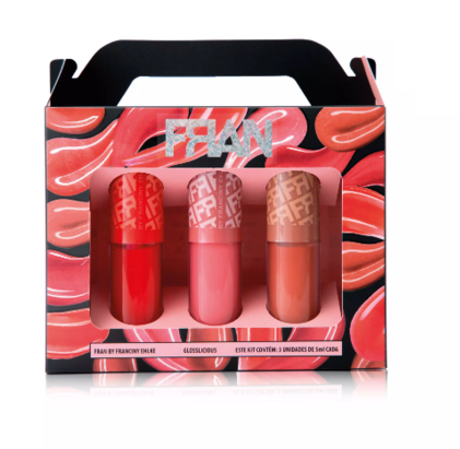 Kit Gloss Labial Glosslicious Fran - Franciny Ehlke