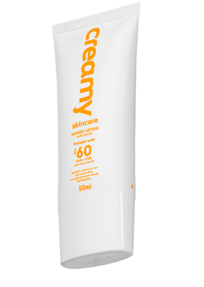 Protetor Solar Facial FPS 60 Toque Seco Efeito Matte - Creamy