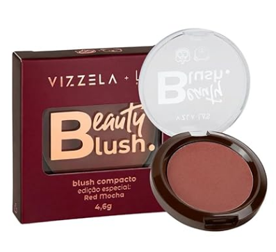 Blush Compacto Beauty Blush Red Mocha - Vizzela