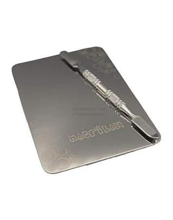 Placa e Espátula em Inox para Mistura - Macrilan