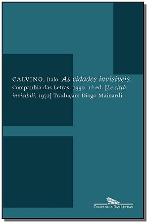 As Cidades Invisíveis - Calvino, Italo