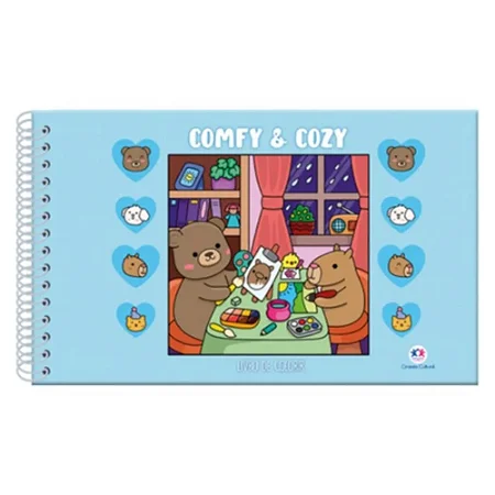Comfy And Cozy Blue: Para Colorir - Aleksandra Bozhbova